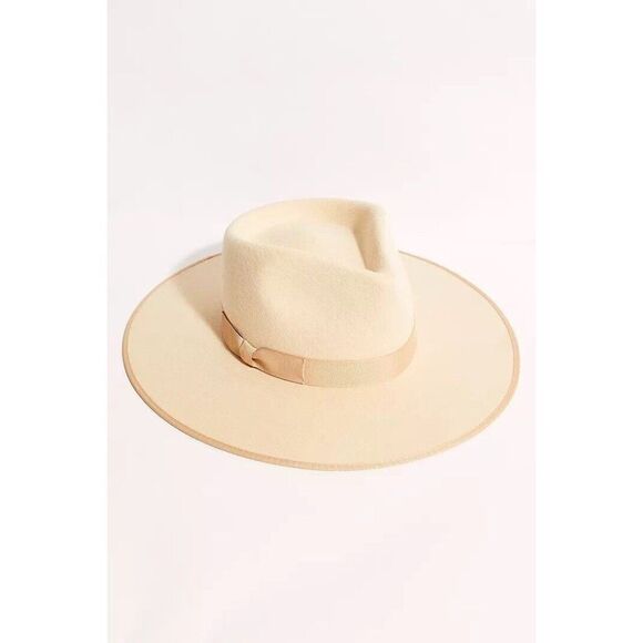 NWT LACK OF COLOR Sz M RANCHER FELT HAT IN IVORY - Picture 2 of 3